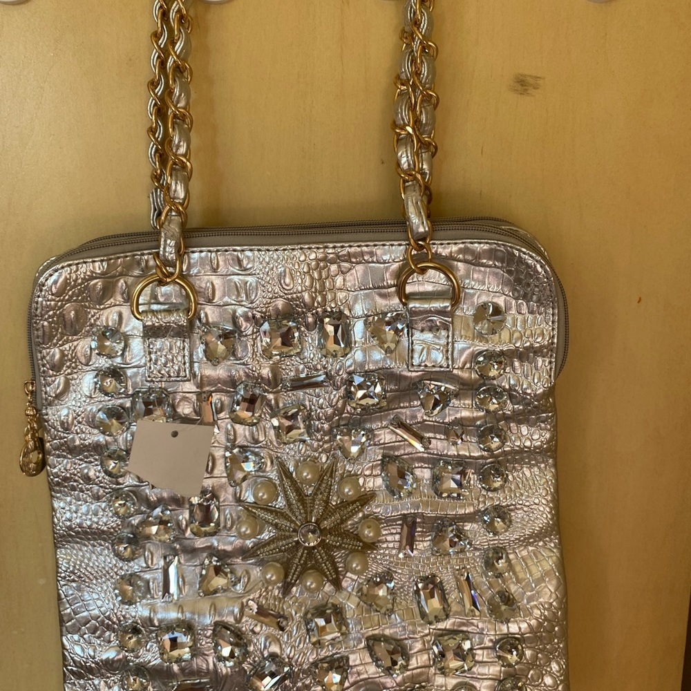 SUMMER PURSE SILVER SHOULDER BAG